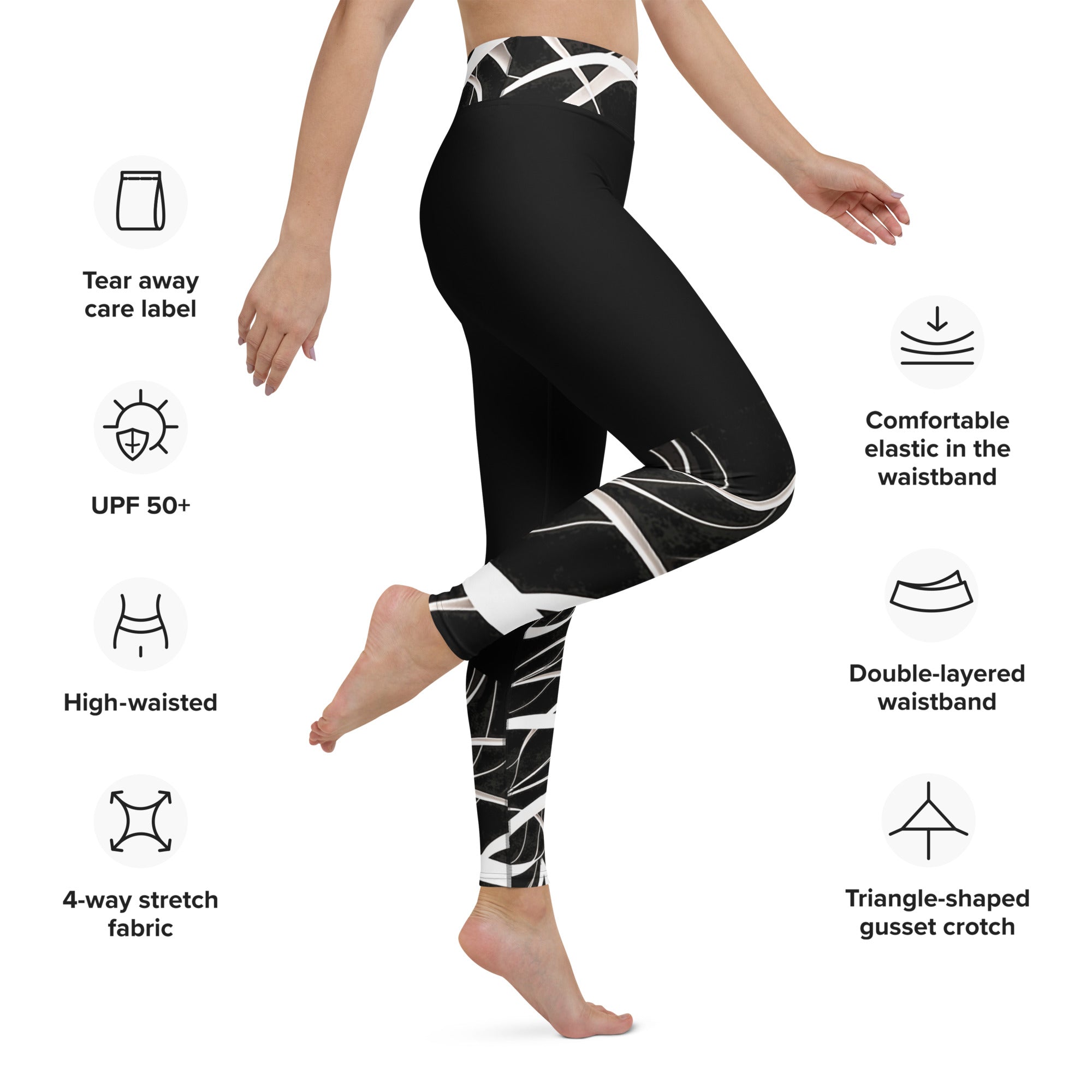 Unique Look Leggings. Gym or Yoga Pants. Abstract Modern Art Streetwear by WickedYo.